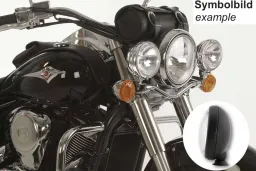 Twinlight-Set - soporte negro para Kawasaki VN 900 Classic / Vulcan