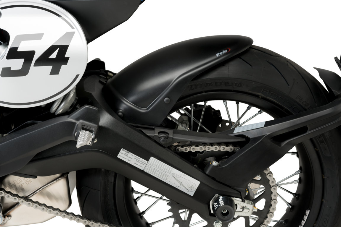Ducati Scrambler 800 Icon Dark 21 Guardabarros Trasero Negro Mate