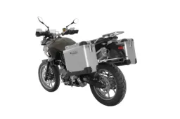 Sistema de maletas ZEGA Pro para BMW F800GS/ F700GS/ F650GS (Twin) volumen 31/38, color portaequipajes plata, color And-Black