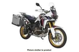 Sistema de maletas ZEGA Pro para Honda CRF1000L Africa Twin (2015-2017) volumen 38/45, color portaequipajes plata, color And-Black