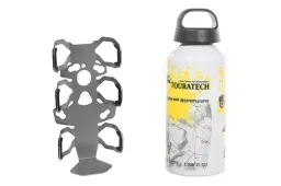 Juego de accesorios ZEGA Pro/ZEGA Mundo portabotellas simplemente con botella de aluminio Touratech de 0,6 litros