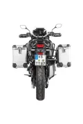 Sistema de maletas ZEGA Pro para Honda CRF1100L Africa Twin (-2021) volumen 38/45, color portaequipajes negro, color aluminio natural