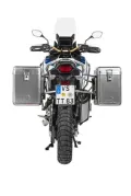 Sistema de maletas ZEGA Mundo para Honda CRF1100L Africa Twin (2022-) / CRF1100L Adventure Sports volumen 38/45, color portaequipajes plata, color aluminio natural