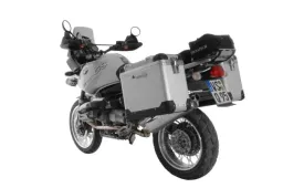 Sistema de maletas ZEGA Pro &quot;E-S&quot; 38/45 litros con portaequipajes de acero inoxidable para BMW R1150GS/ R1150GS Adventure/ R1100GS/ R850GS