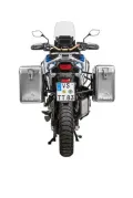 Sistema de maletas ZEGA Mundo para Honda CRF1100L Africa Twin (2022-) / CRF1100L Adventure Sports volumen 38/45, color portaequipajes negro, color aluminio natural