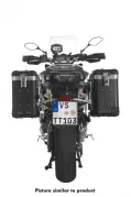 Maleta ZEGA Pro system &quot;E-Black&quot; 31/31 litros con portaequipajes de acero inoxidable negro para Yamaha MT-09 Tracer (2015-2017)